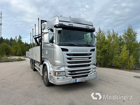 Kranbil / Brädgårdsbil Scania R490 9 of 27