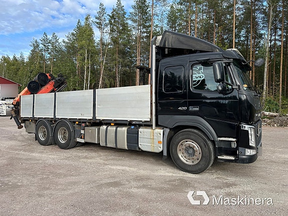 Kranbil / Brädgårdsbil Volvo FM 420 8 of 27