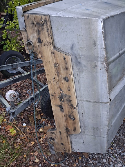 Aluminium båt all trä är slipad oljad 5 of 12