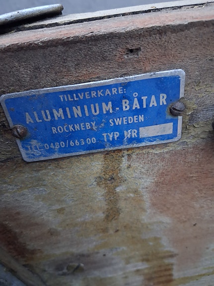 Aluminium båt all trä är slipad oljad 3 of 12