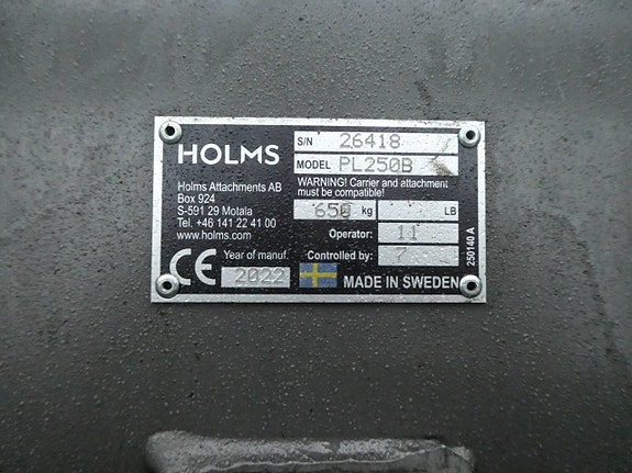 Beg Holms Sopmaskin PL250-2022 Radiostyrd med Valfritt Fäste 6 of 6