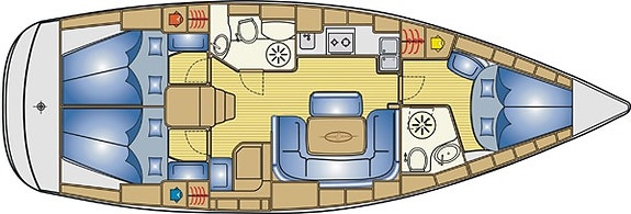 Bavaria 39 3-kabiners. Stora motorn VP D2-55.. 7 of 7
