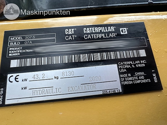 Cat 307.5 bandgrävare 10 of 27