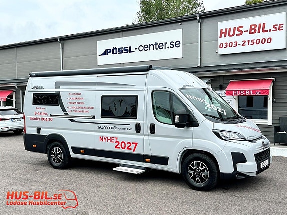 Pøssl Summit 640 Shine R Evo / Nyhet 2027 / XL-garage / Litium / Solpanel