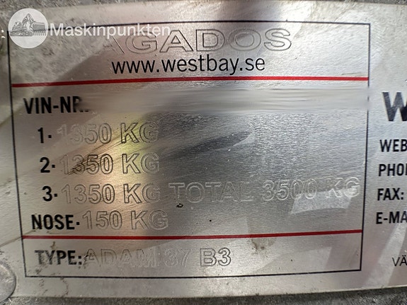 Agados Adam 37 - personbilsläp 10 of 27