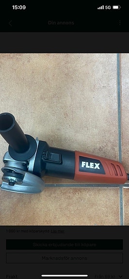 Vinkelslip Flex oanvänd