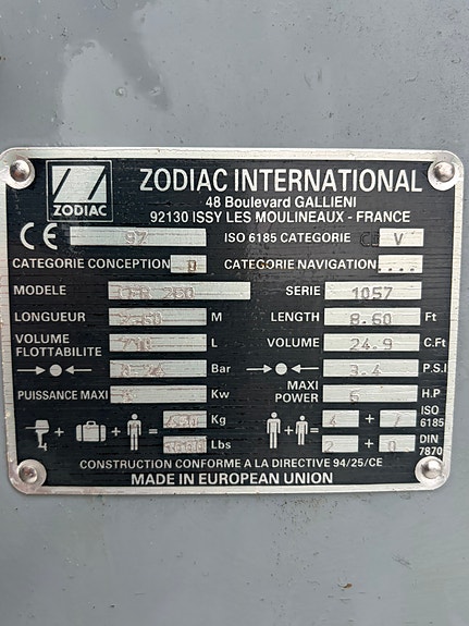 Zodiac 250 4 of 4