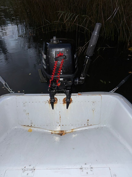 Jolle 4,5 m med Parsun 6 hk + Lowrance ekolod 12 of 18