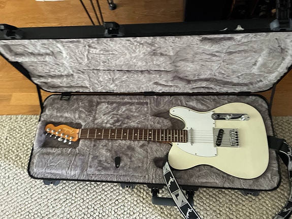 Fender J5 Telecaster elgitarr vit