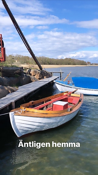 Charmig klassisk julle med Volvo Penta MD1 – trailer ingår! 3 of 5
