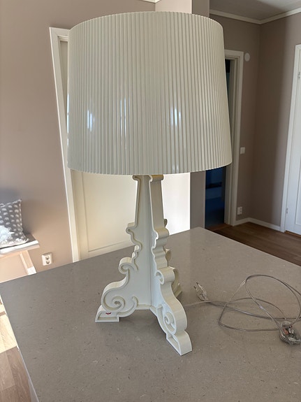 Kartell Bourgie bordslampa vit design Ferruccio Laviani
