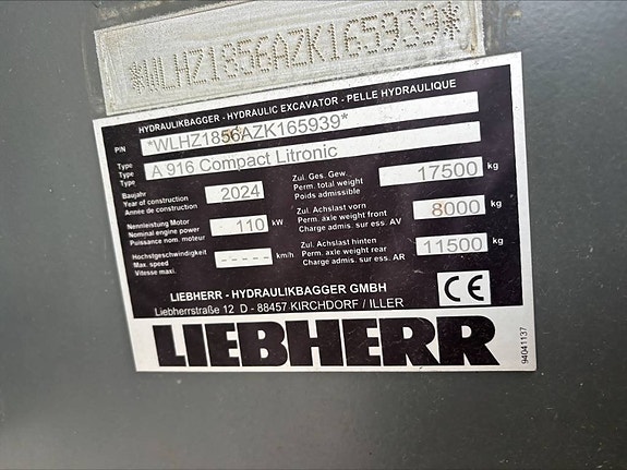 Liebherr A 916 Compact Litronic 8 of 9