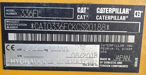 CAT 336 F L 15 of 15