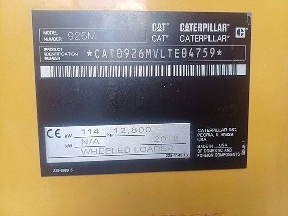 CAT 926M 13 of 14