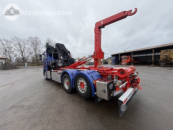 Scania G 460 lastväxlare med kran 7 of 27