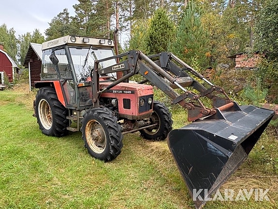 Veterantraktor Zetor 7245 med frontlastare 5 of 6