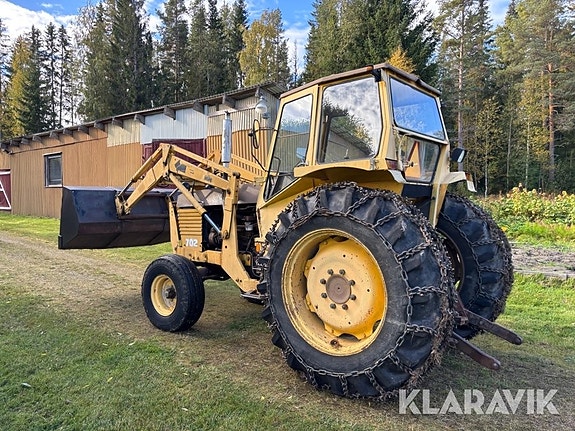 Traktor Valmet 702 med lastare & snöslunga 4 of 6