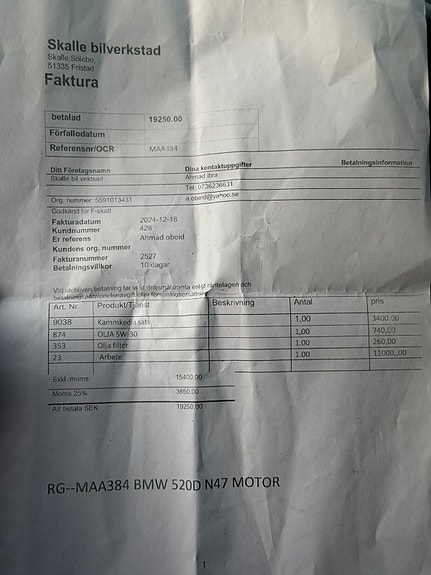 BMW 520d 9 of 9