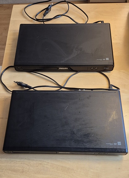 2 st Philips DVD-spelare – testade och fungerar