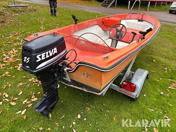 Motorbåt Uttern 440 med vagn 6 of 6