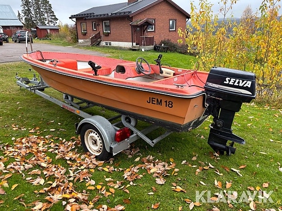 Motorbåt Uttern 440 med vagn 4 of 6