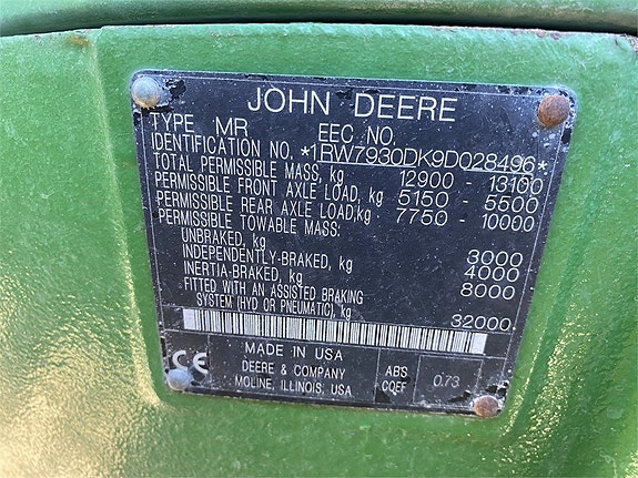 John Deere 7930 AP, GPS, TLS, 3.862tim! 14 of 19