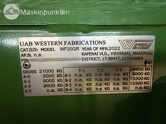 Fältvagn Western WF20GR 11 of 27