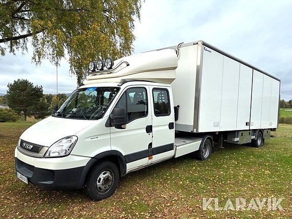 Lätt lastbil Iveco Daily 40C18 med släp Veldh 2 of 6