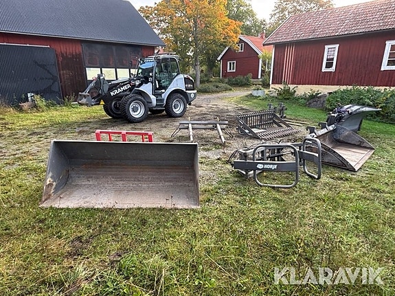 Hjullastare Kramer KL 43.8 med flera redskap 3 of 6