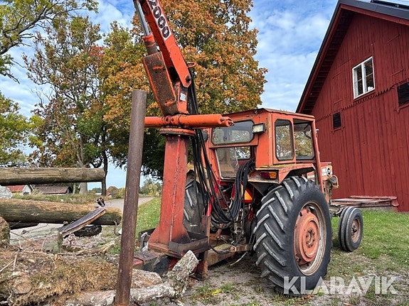 Traktor Massey Ferguson 178 med huggarvagn 6 of 6