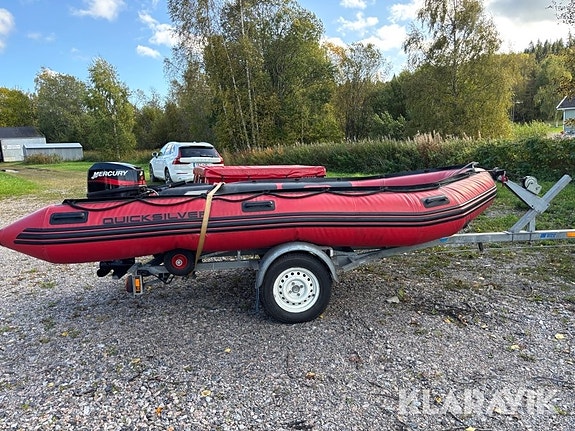 Ribbåt Quicksilver AA430HD2N med trailer 80km 6 of 6