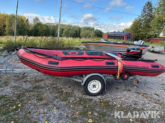 Ribbåt Quicksilver AA430HD2N med trailer 80km 2 of 6
