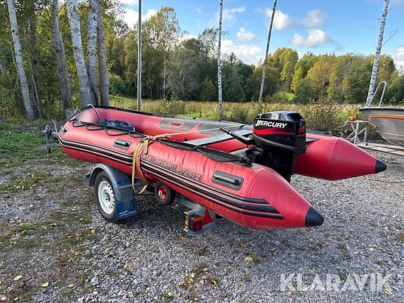 Ribbåt Quicksilver AA430HD2N med trailer 80km 3 of 6