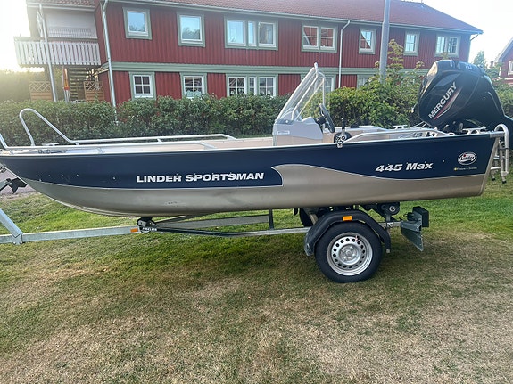 Linder Sportsman 445 Max 2021 + Mercury 25 hk + Fogelsta trailer 2 of 5