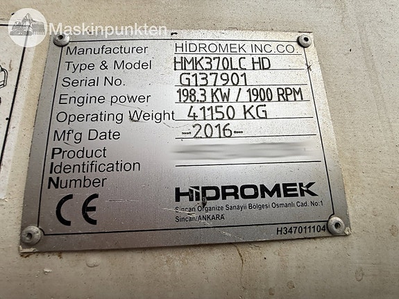 Hidromek HMK370LC HD 9 of 27