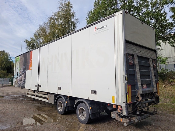 HFR 2-axlig Trailer öppningsbar sida bak-gavellyft 4 of 5