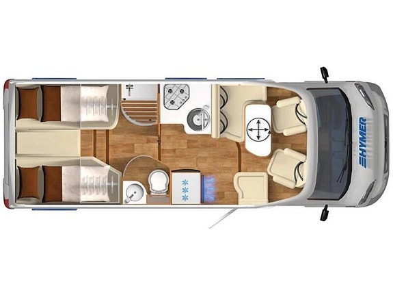 Hymer T 578 GL, långbäddar, elpatron, cykelställ,solcell, Euro6 6 of 30