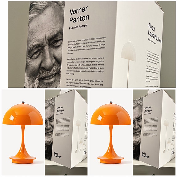 Louis Poulsen Panthella bordslampa orange