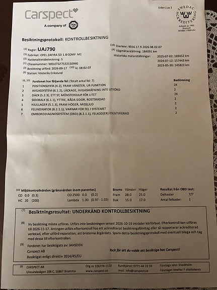 Opel Zafira 9 of 10