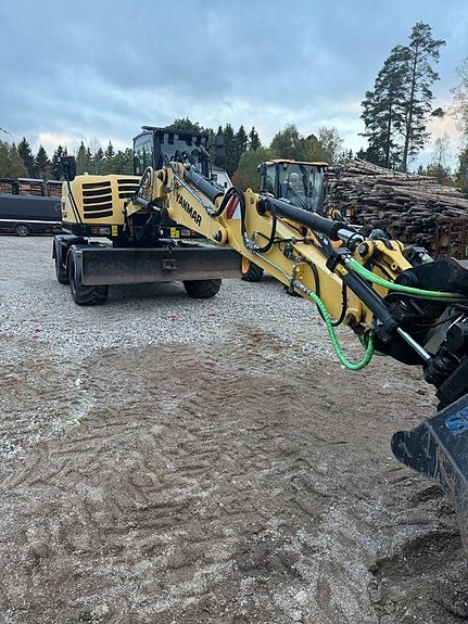 Yanmar B95W 3009 timmar med vagn 6 of 14