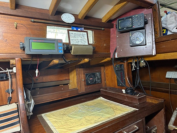 Kaya mahogny 7-KR regattabåt , segelbåt 8 of 23