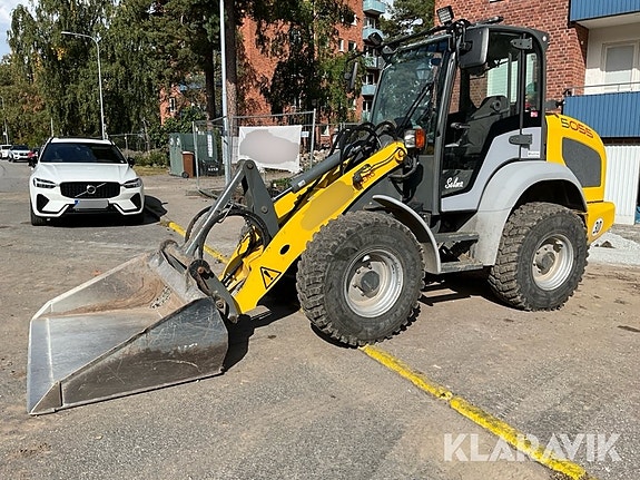 Hjullastare Kramer 5055 med vikplog, sandspri 2 of 6