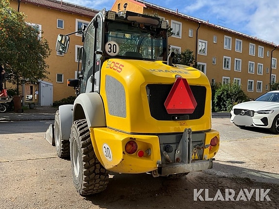 Hjullastare Kramer 5055 med vikplog, sandspri 5 of 6