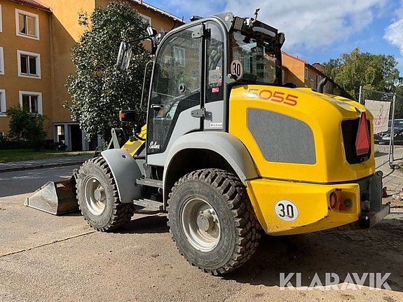 Hjullastare Kramer 5055 med vikplog, sandspri 4 of 6