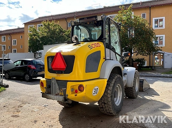 Hjullastare Kramer 5055 med vikplog, sandspri 6 of 6