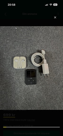 Apple iPod svart portabel musikspelare