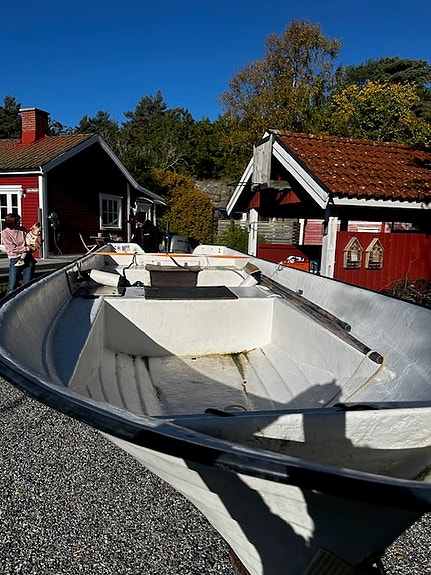 Båt med motor och 30-kärra 2 of 3