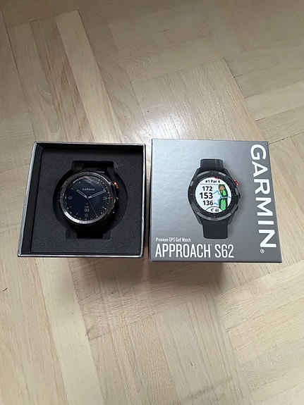 Garmin Approach S62 GPS-golfklocka svart