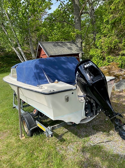 Fjordling 17 Cabriolet/Sport -67 – unik klassiker med nästan ny Suzuki 80 hk 5 of 7