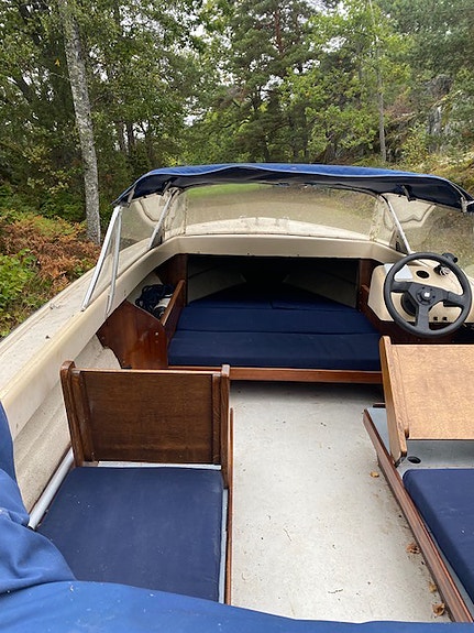 Fjordling 17 Cabriolet/Sport -67 – unik klassiker med nästan ny Suzuki 80 hk 3 of 7